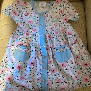 Stitchy Fish 24M - floral dress w/ pockets